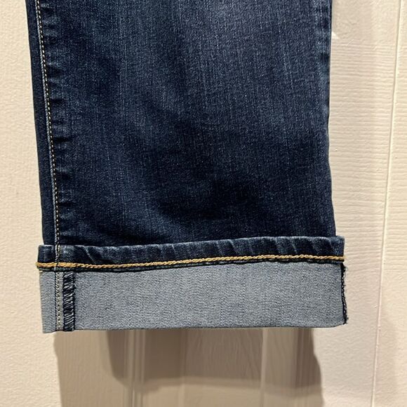 NYDJ Marilyn Straight Leg Medium Wash Blue Denim Capri Jeans‎ Size 8 - Picture 5 of 11